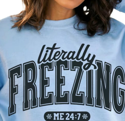 Literally Freezing Sweat shirt